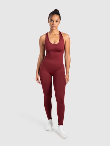 Smilodox Jumpsuit ' Seamless Elsie ' in Red: front