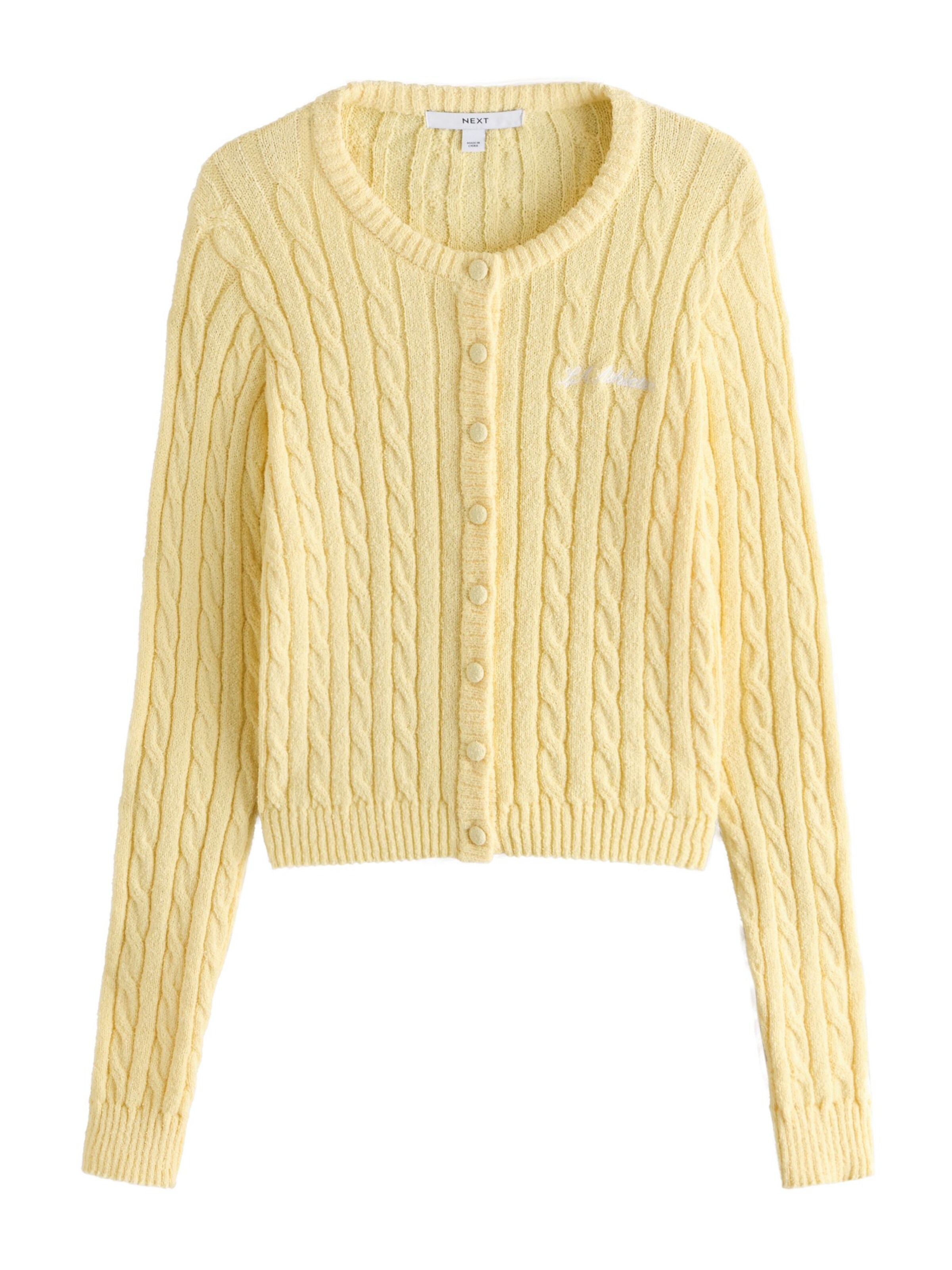 Next - Cárdigan en amarillo: frente