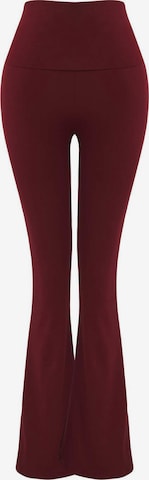 Trendyol Zvonový Kalhoty – červená: přední strana