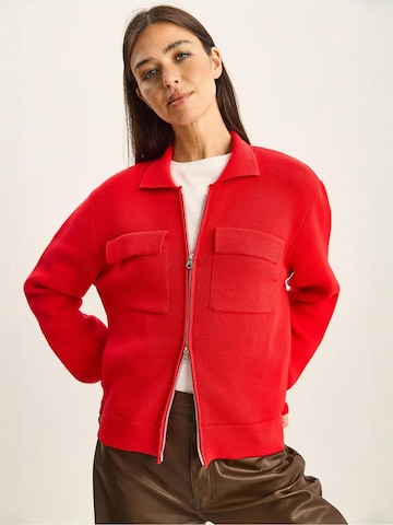 Bianco Lucci - Casaco de malha em vermelho