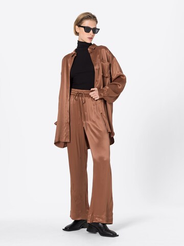 minimum Wide leg Pants 'DOROLA' in Brown