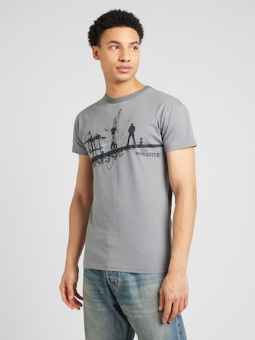 Derbe T-shirt 'Hafenschiffer' i grå: framsida