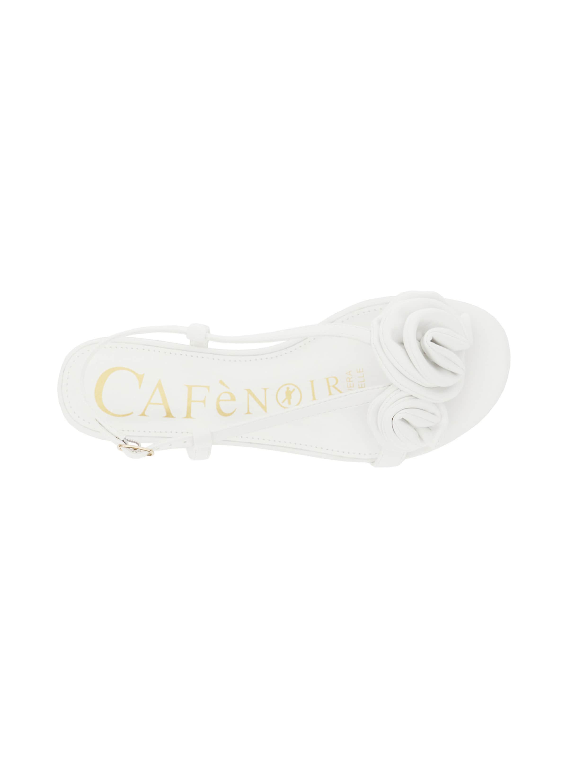 CAFè NOIR Sandalen met riem in Wit