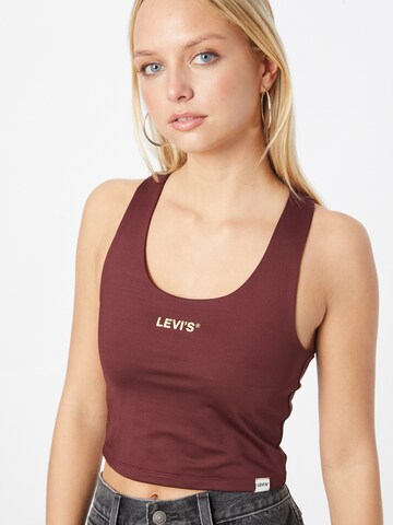 LEVI'S ® Top 'Graphic Racer Half Tank' in Rood