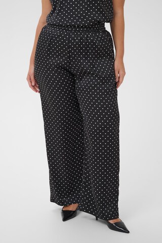 KAFFE CURVE Loosefit Broek 'Missu' in Zwart: voorkant