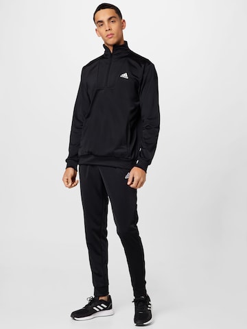 ADIDAS SPORTSWEAR Trainingspak 'Small Logo' in Zwart: voorkant