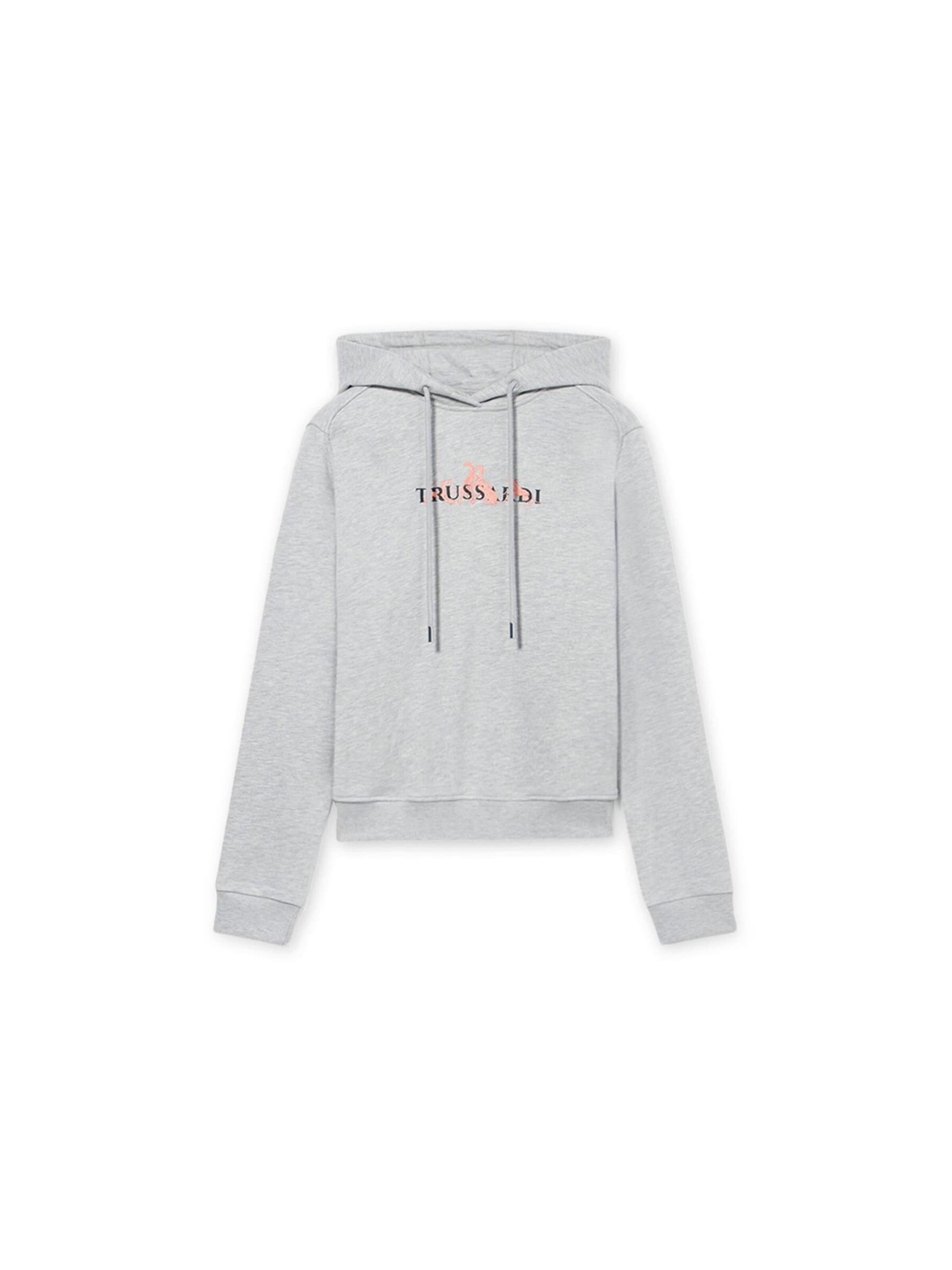 Trussardi Sweatshirt in Grijs: voorkant