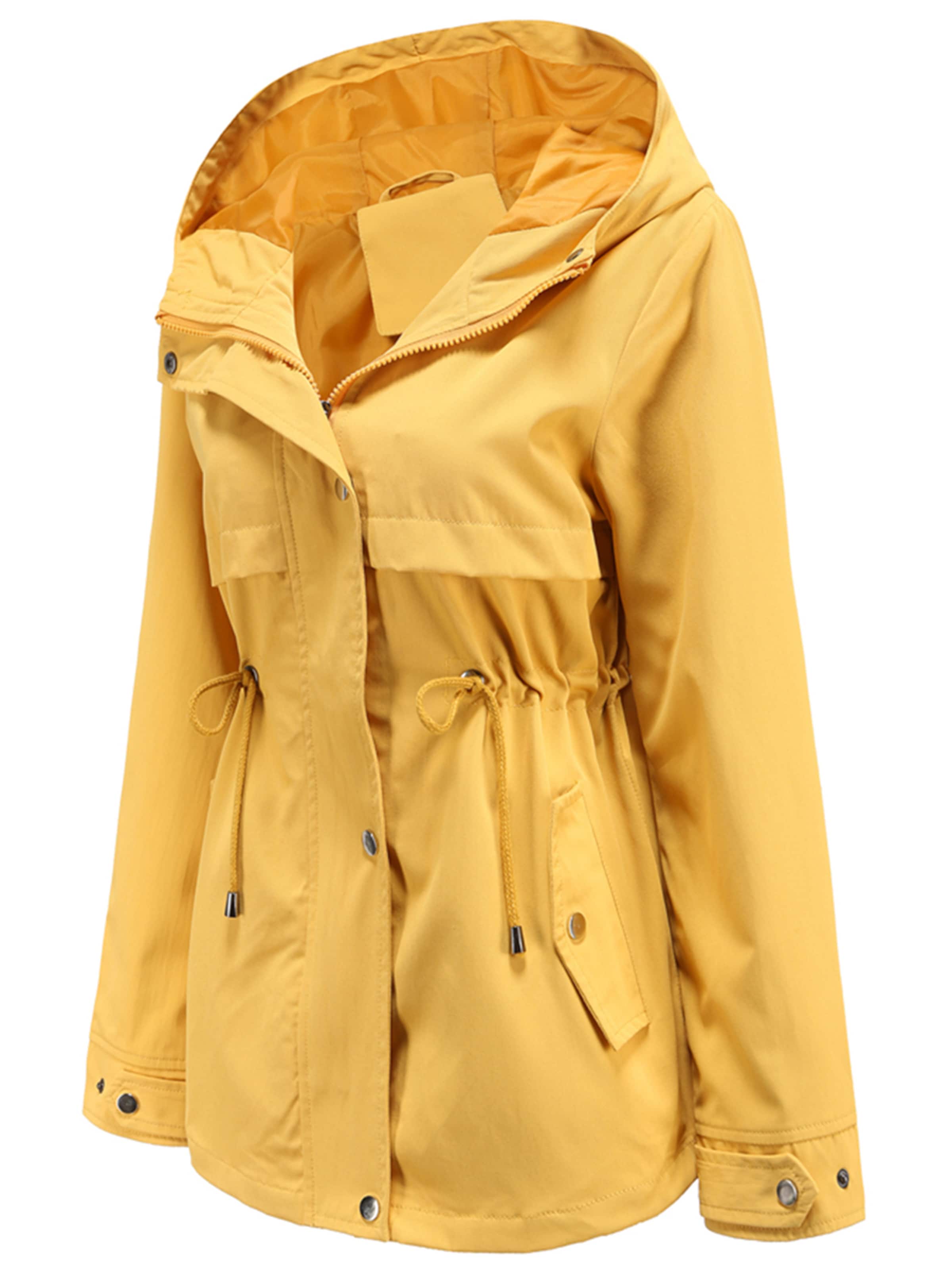 Youthup Between-Seasons Coat in Yellow