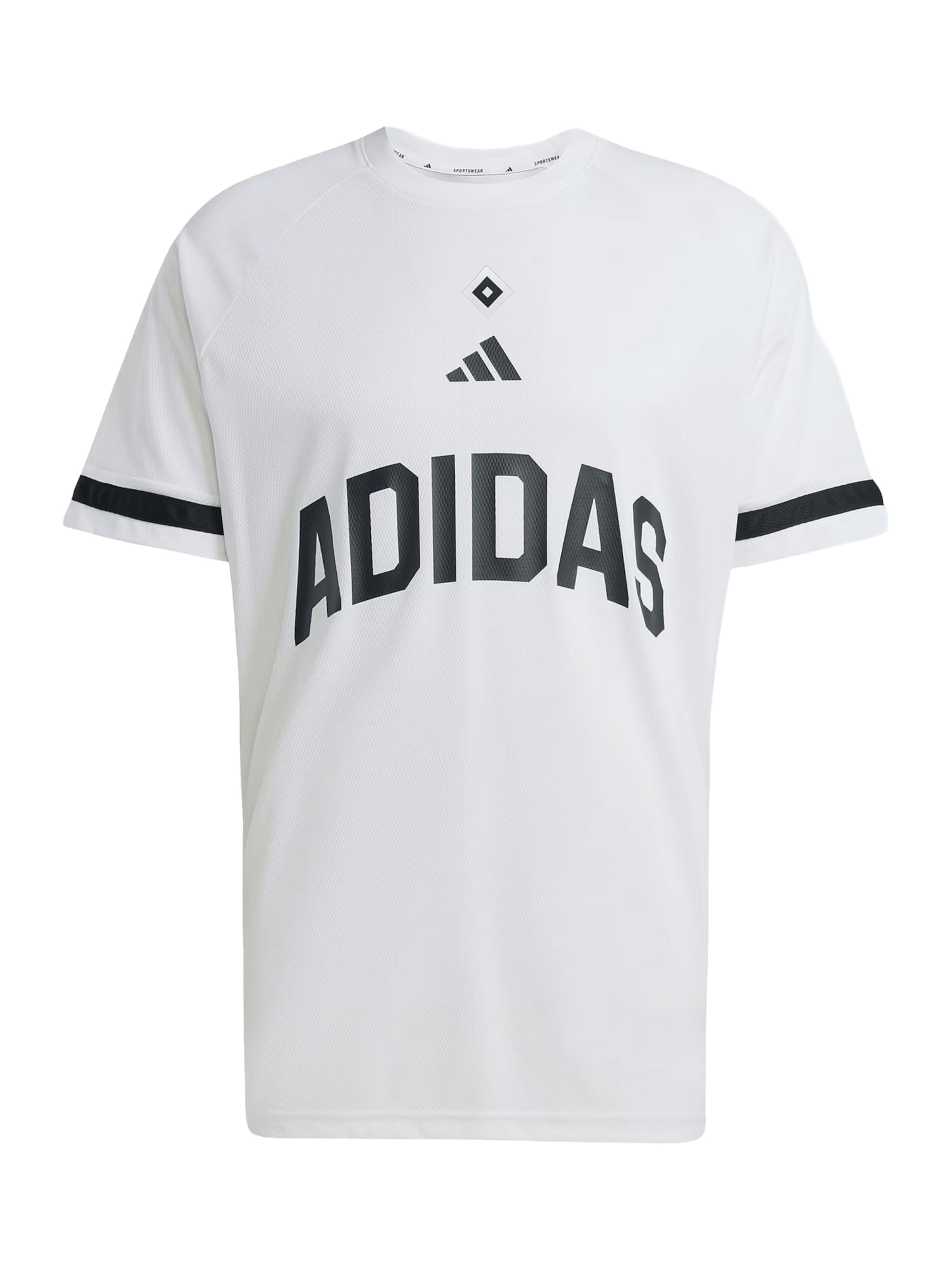 ADIDAS PERFORMANCE Funktionsshirt 'Hamburger SV' in schwarz / weiß, Produktansicht
