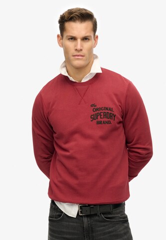 Superdry Sweatshirt in Rood: voorkant