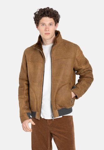 Werner Christ Between-Season Jacket 'Bendix' in Brown: front