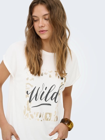 ONLY T-shirt 'ONLFREE NEW' i vit