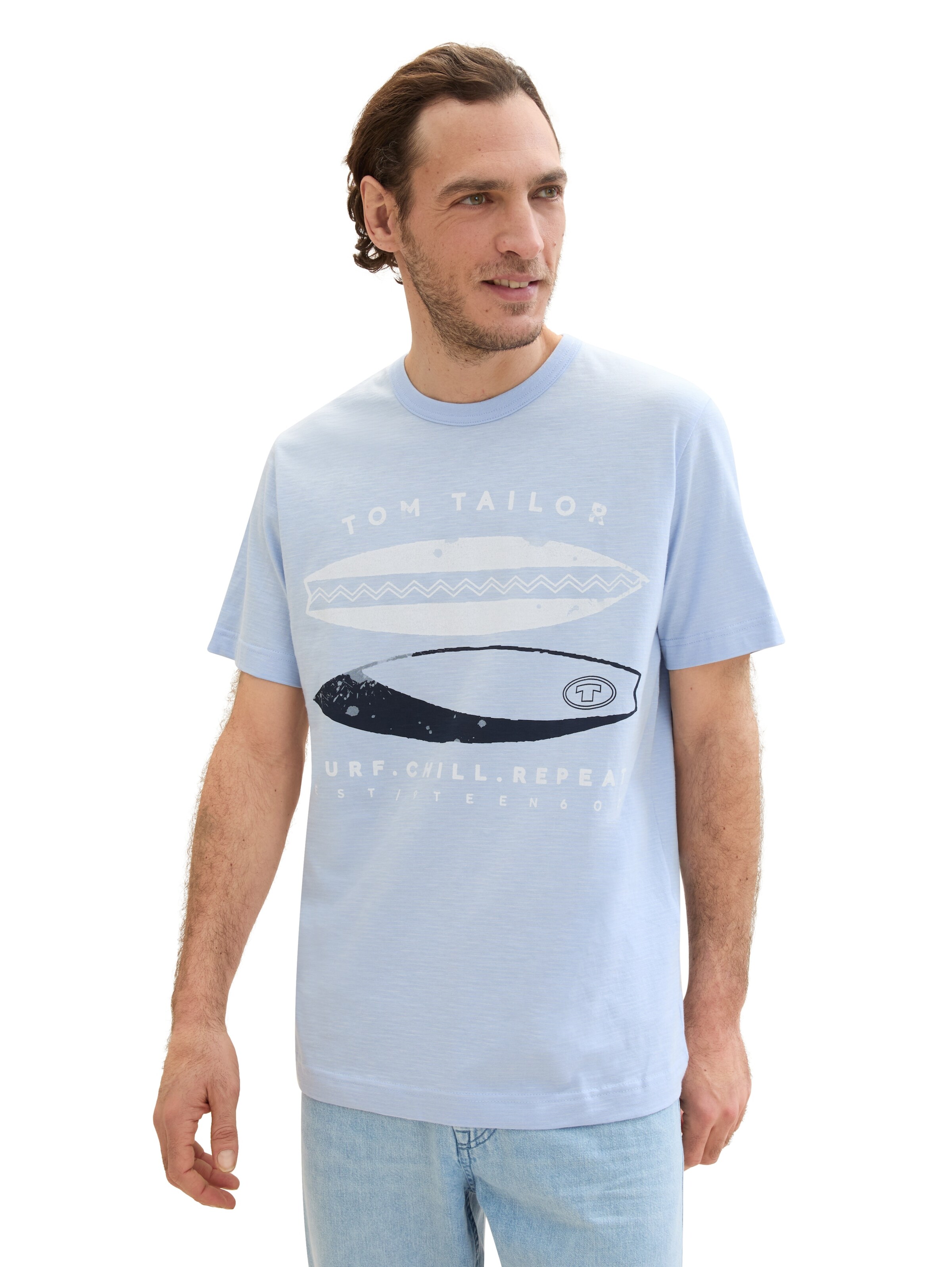 TOM TAILOR T-Shirt in Blau: Vorderseite