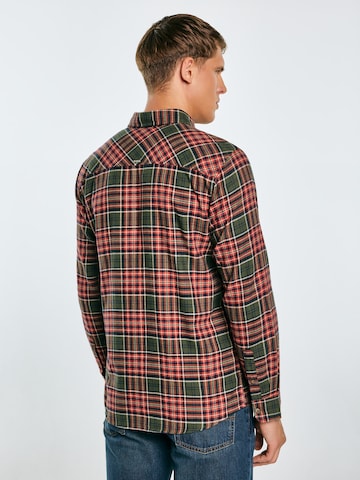 Coupe regular Chemise 'Koner' BIG STAR en vert