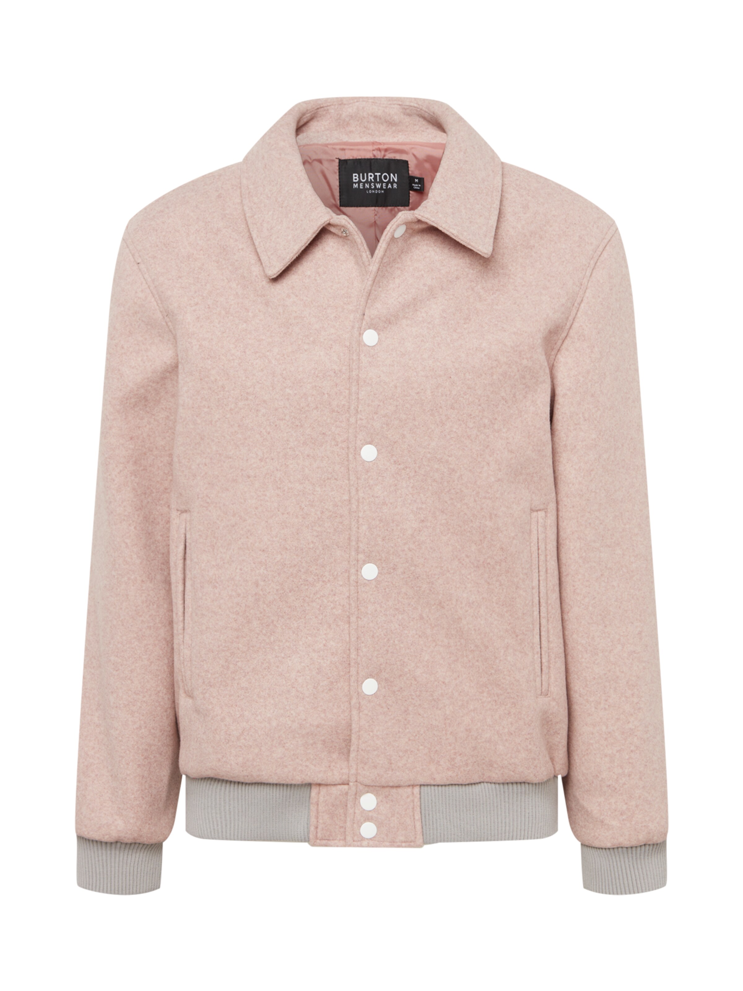BURTON MENSWEAR LONDON Преходно яке в розово: отпред
