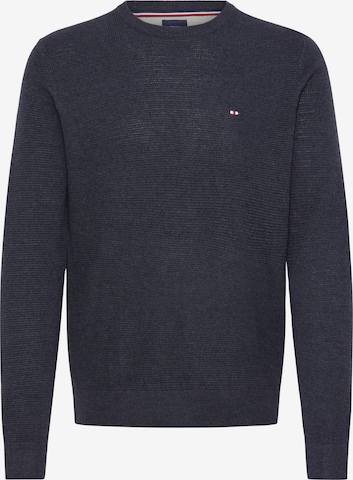 FQ1924 Strickpullover ' FQGRANBY ' in Blau: Vorderseite