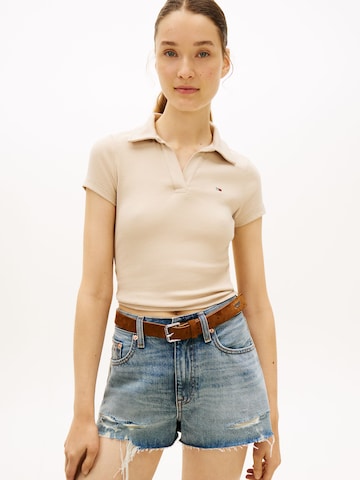 Tommy Jeans Футболка в Бежевый: спереди