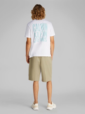 Calvin Klein Jeans Koszulka w kolorze biały: przód
