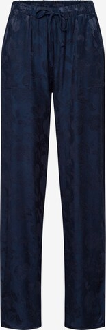 Hanro Pyjamabroek ' Valene ' in Blauw: voorkant