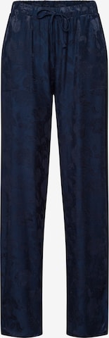 Hanro Pyjamabroek ' Valene ' in Blauw: voorkant