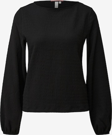 Chemisier QS en noir : devant