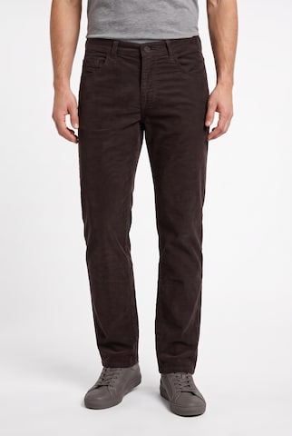 Pioneer Authentic Jeans Regular Pants in Brown: front