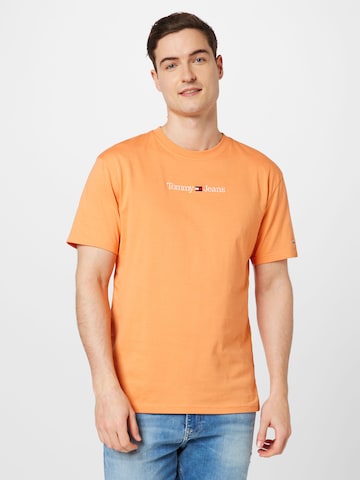 oranžinė Tommy Jeans Marškinėliai: priekis