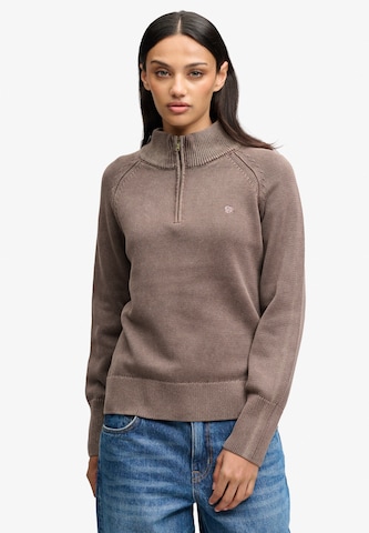 Superdry & Co Pullover in Braun: Vorderseite