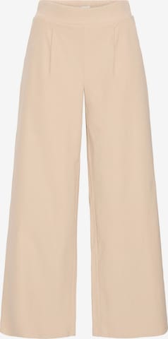 ICHI Wide leg Jeans 'Kate' in Beige: front