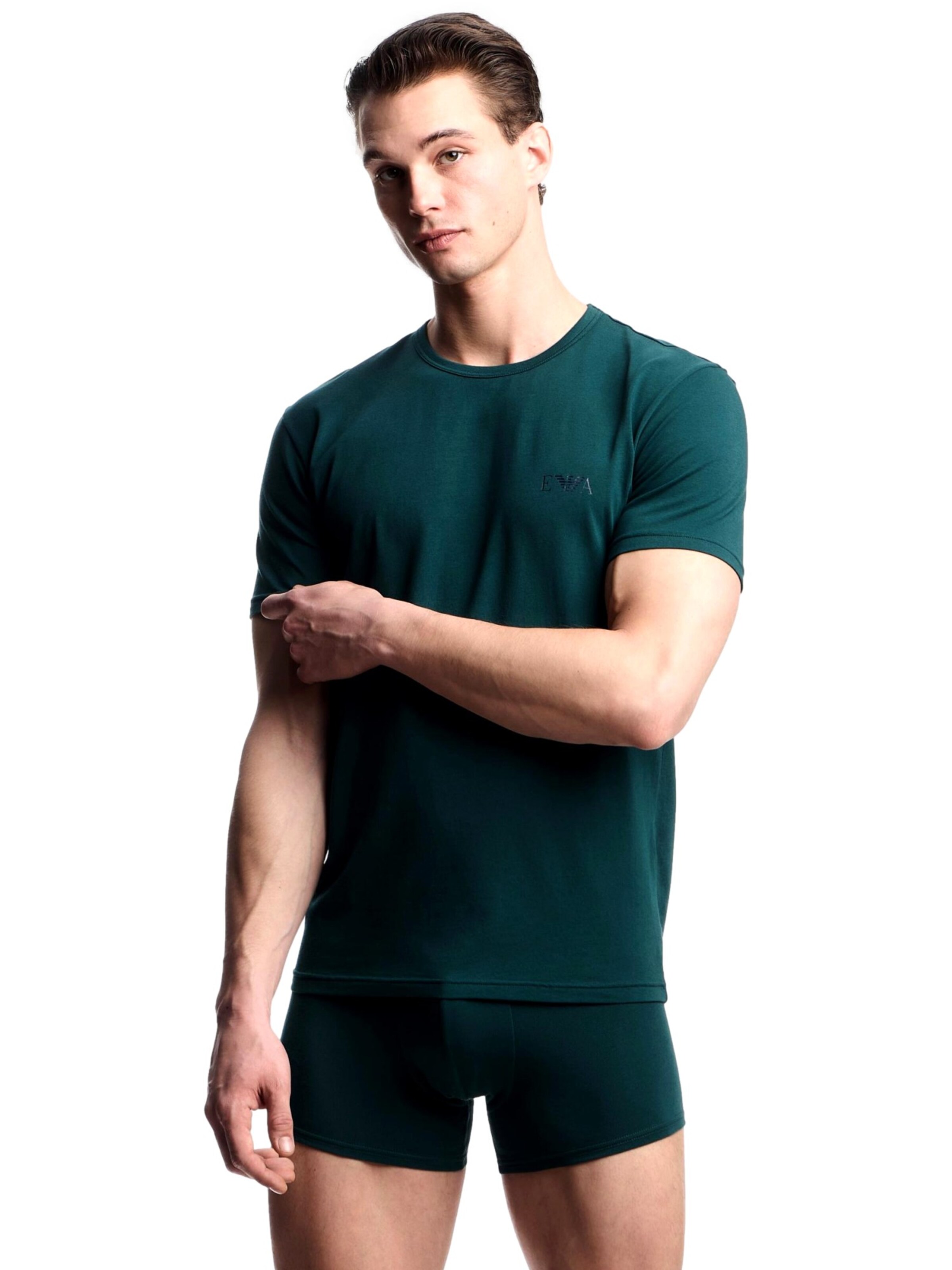 Maglietta di Emporio Armani in blu: frontale