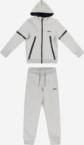 BOSS Kidswear Sweatsuit in Grey: front