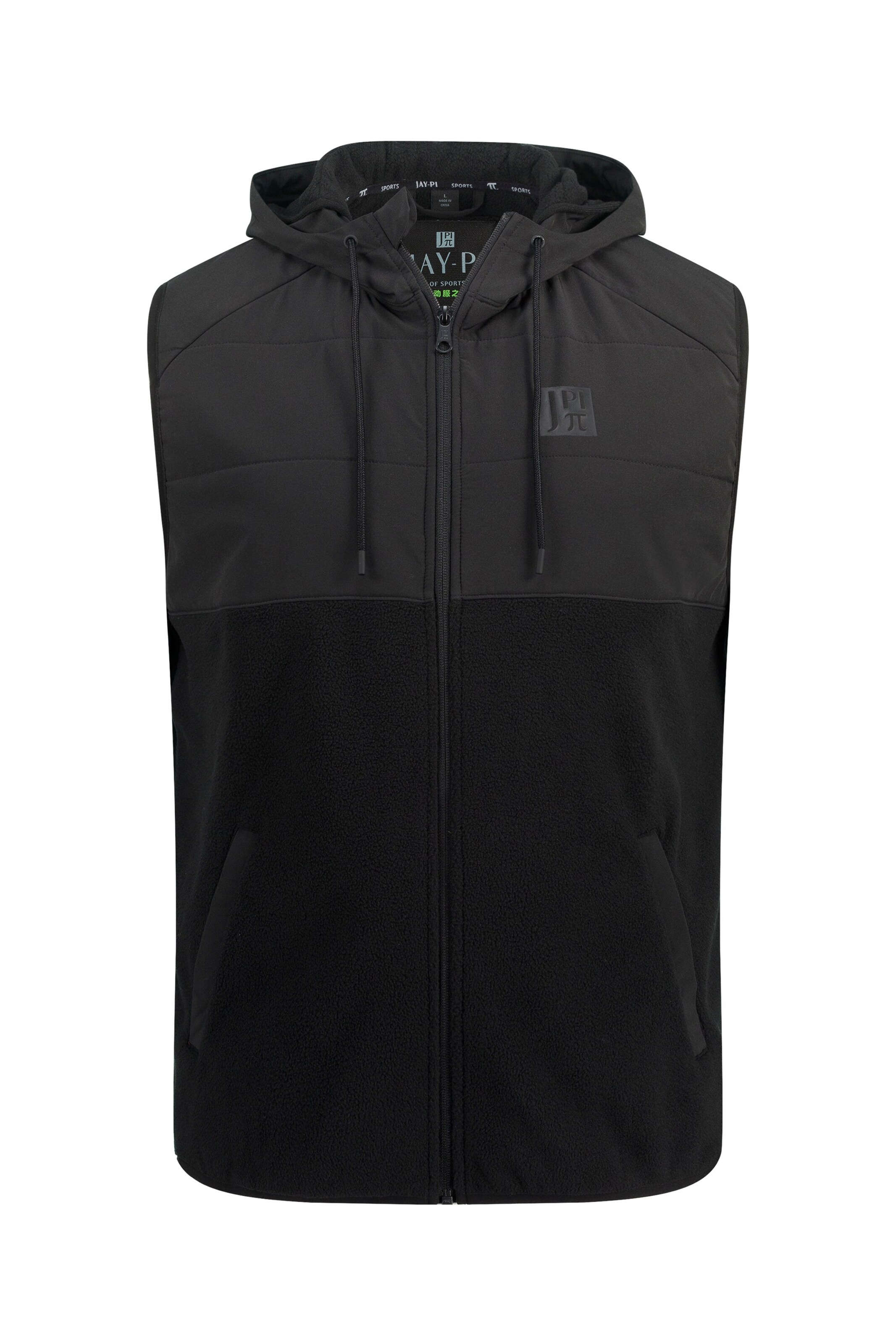 JAY-PI Sportbodywarmer in Grijs: voorkant