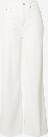 Tommy Jeans Wide leg Jeans 'Caire' i vit: framsida