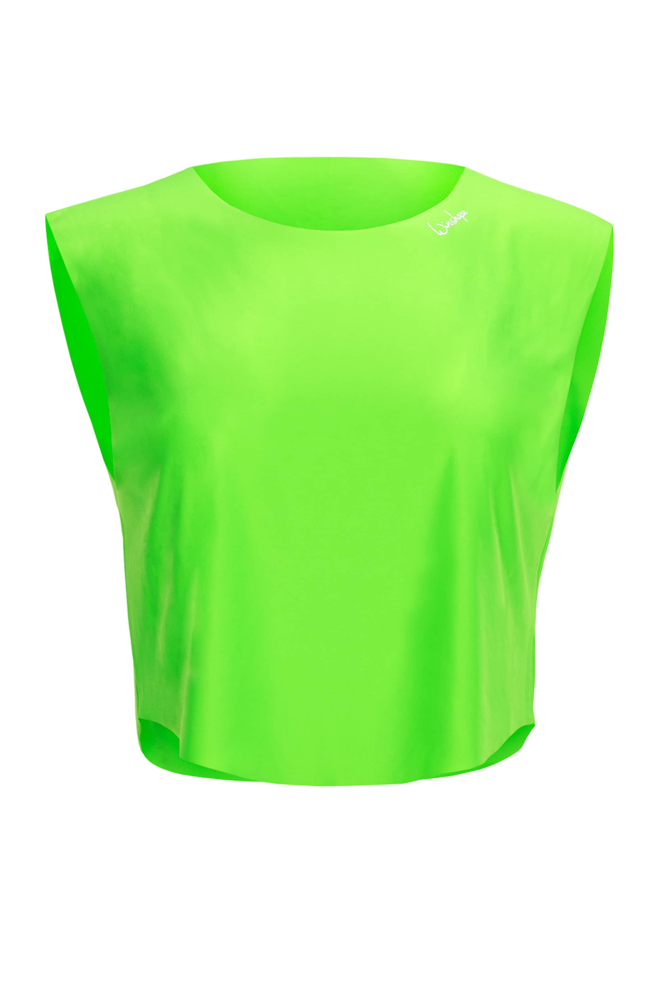 Top sportivo 'AET115' di Winshape in verde: frontale