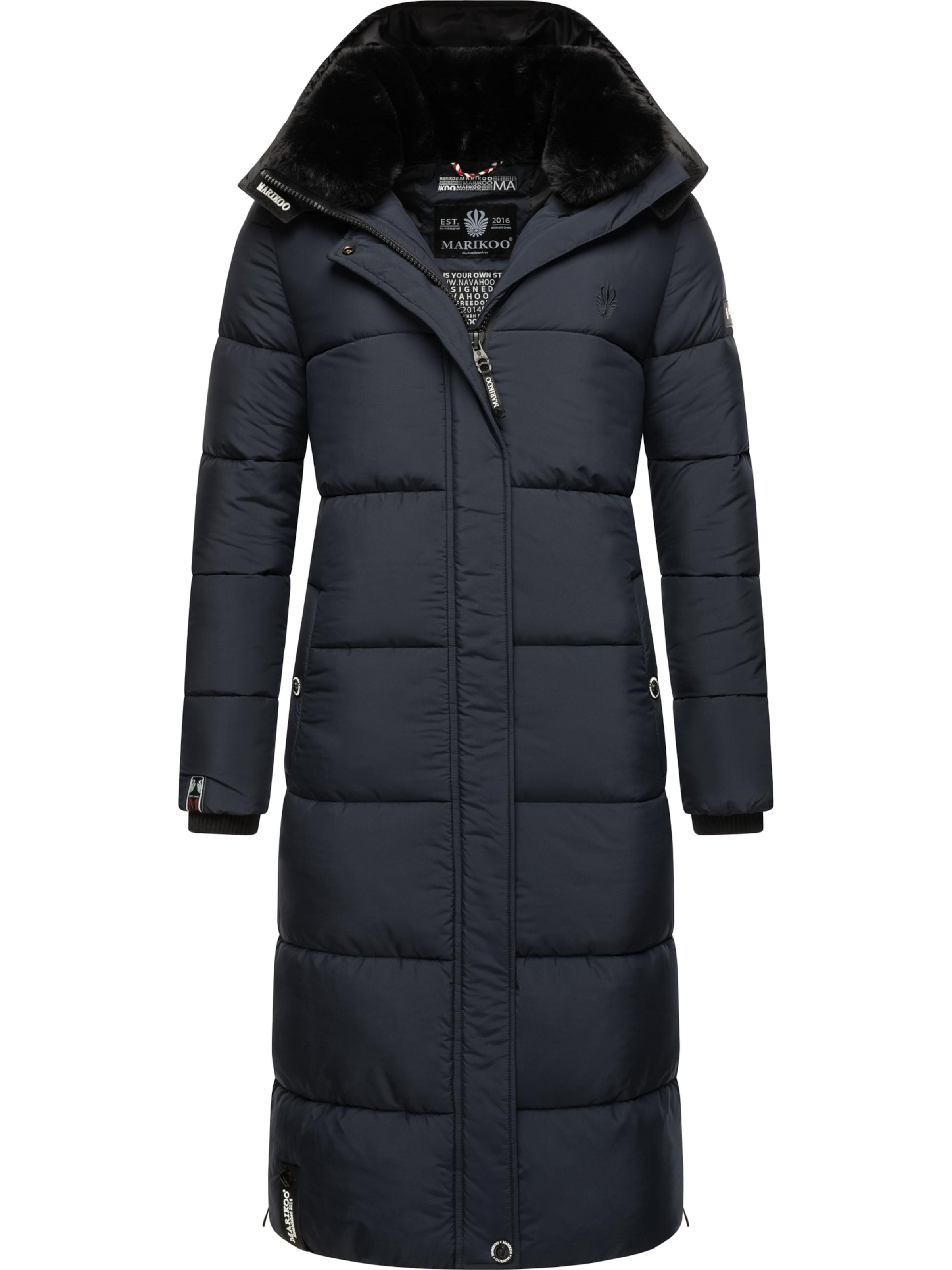 Manteau d’hiver MARIKOO en bleu : devant