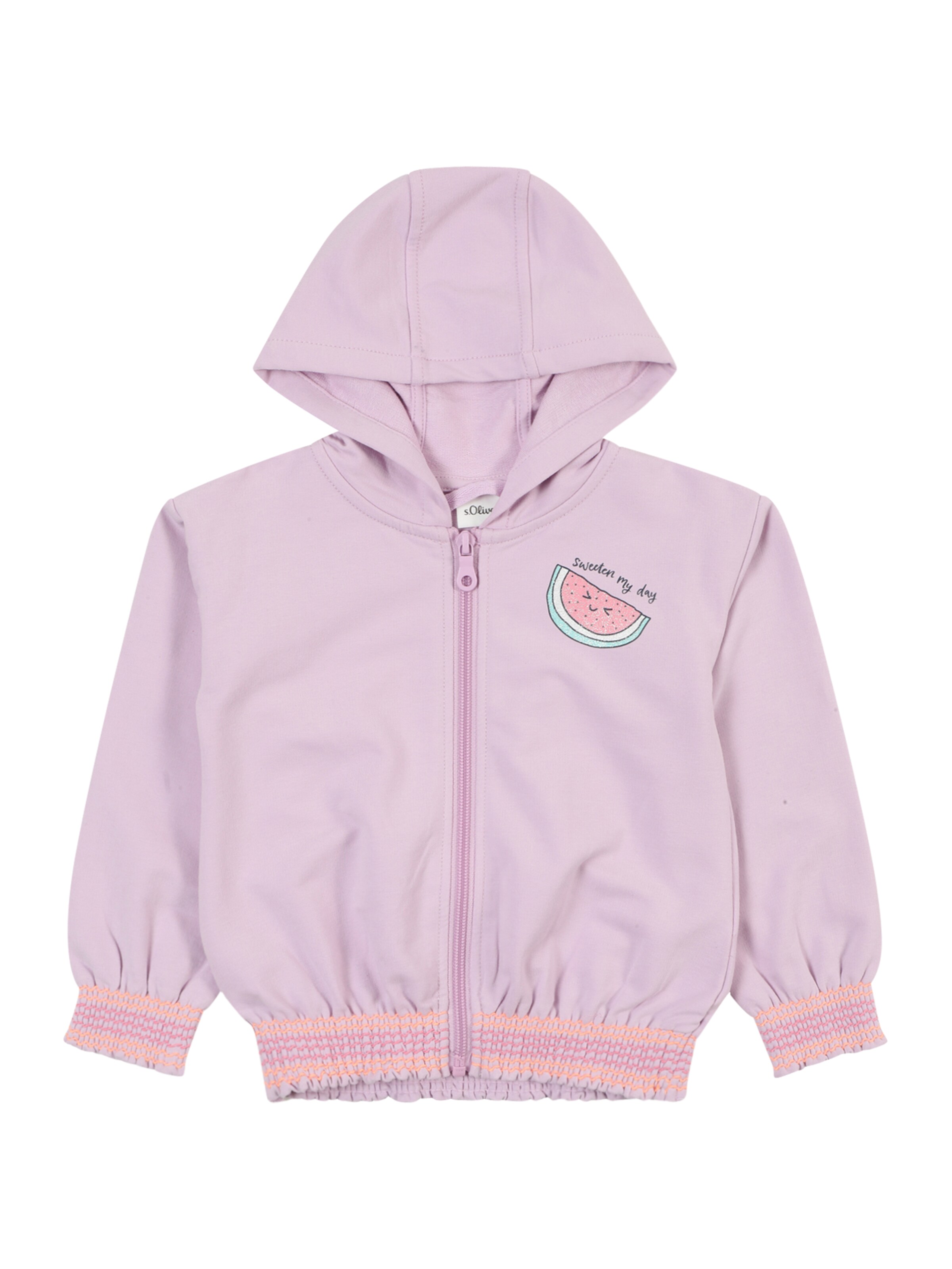 s.Oliver Sweatjacke in Lila: Vorderseite