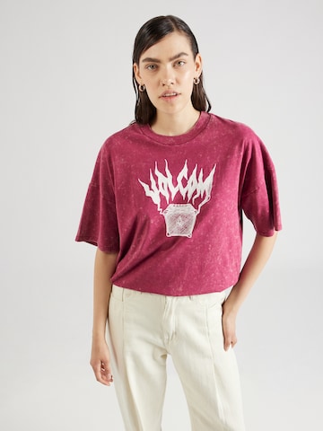 T-shirt 'Trip' Volcom en rouge : devant