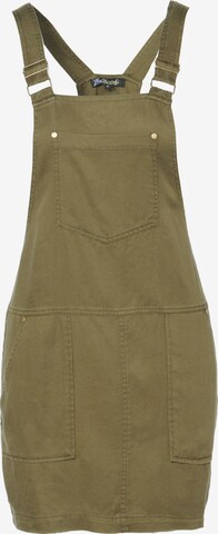 KOROSHI Laclová sukně – zelená: přední strana