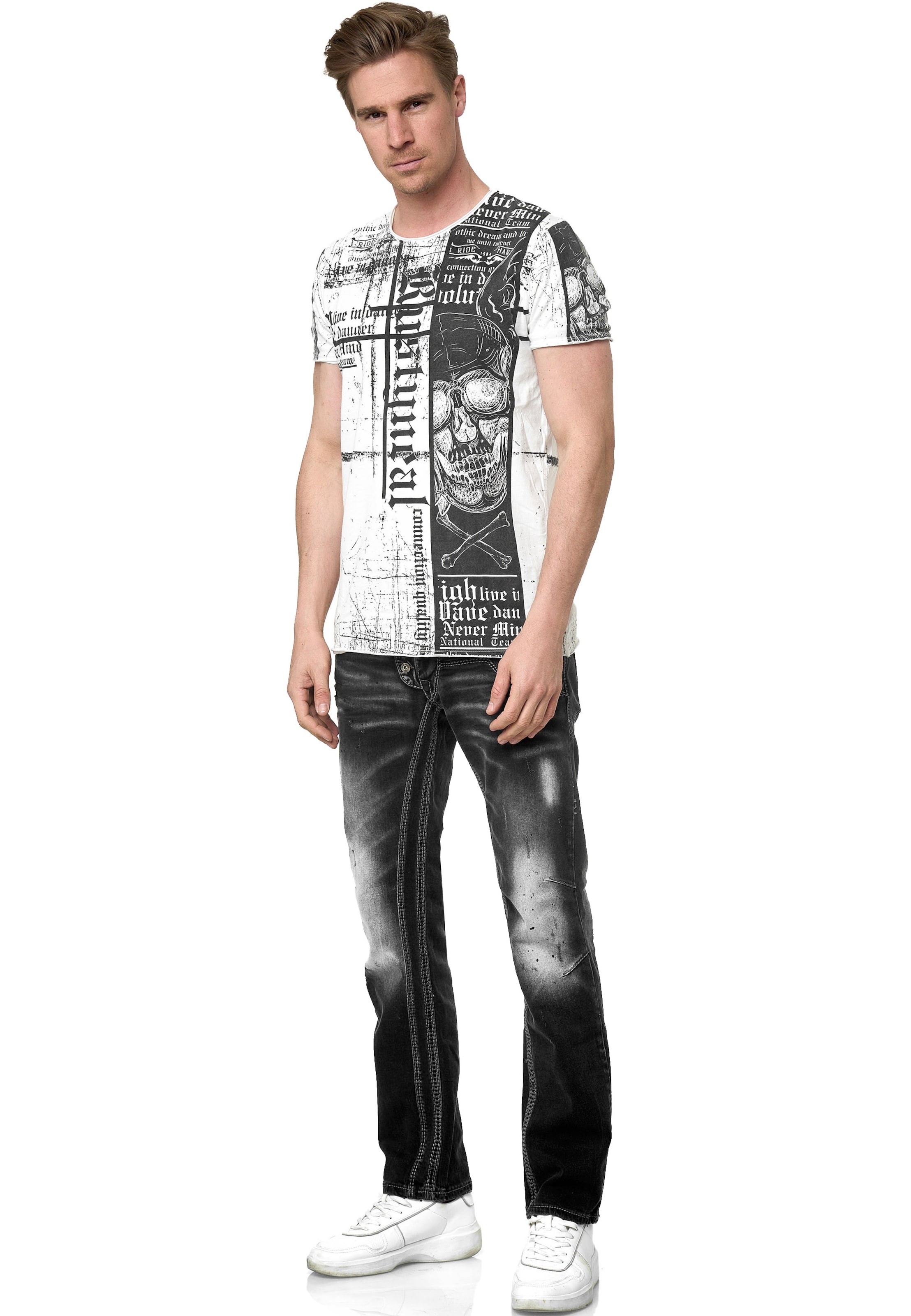 Rusty Neal Regular Jeans in Zwart