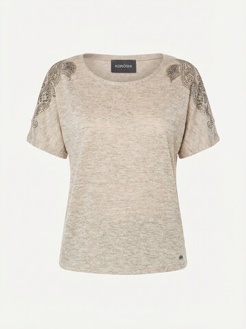 KOROSHI T-shirt i beige