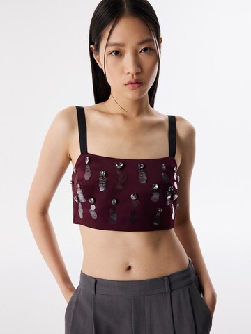 Twist Top in Rood: voorkant