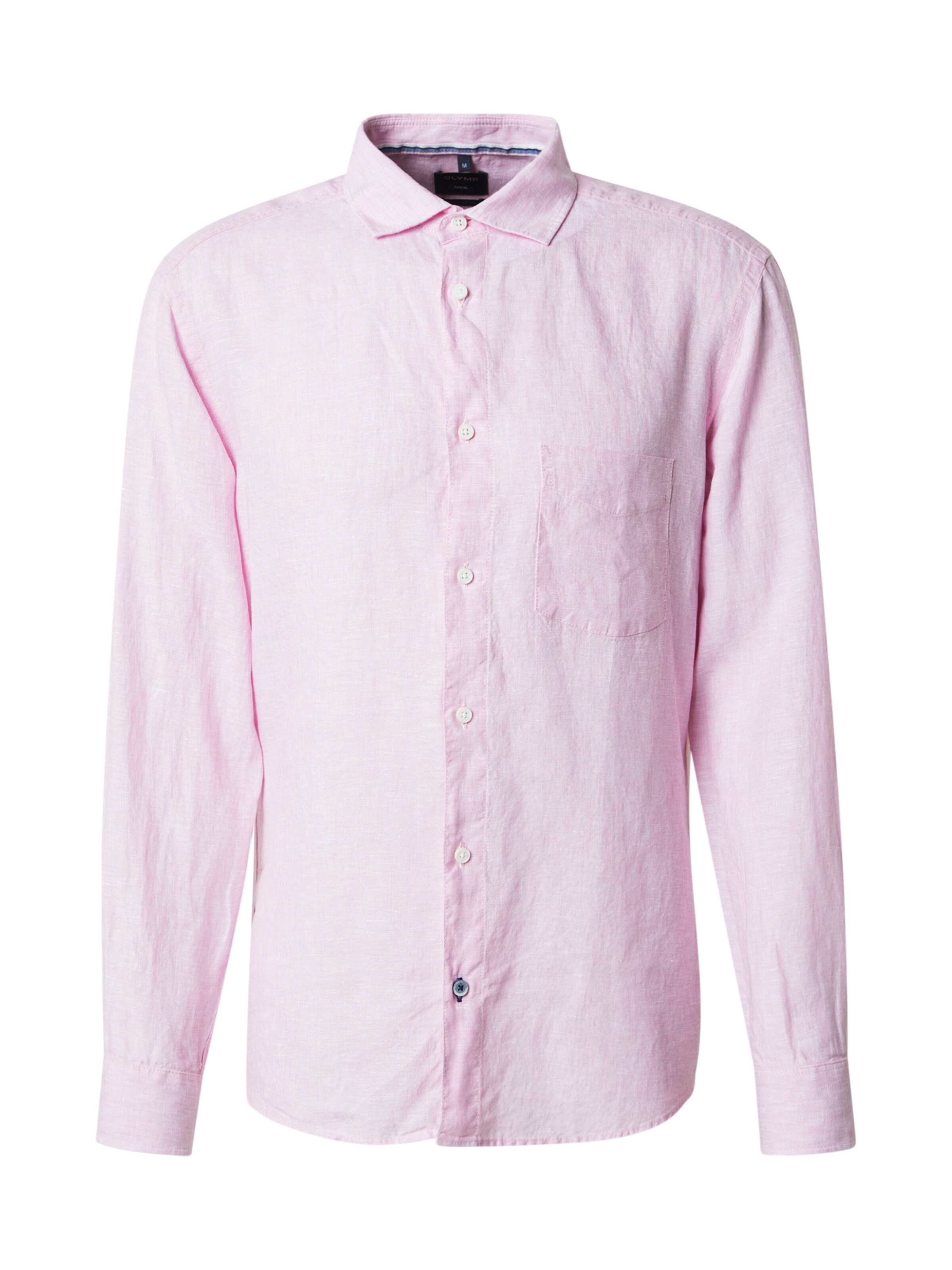 OLYMP Rovný strih Košeľa - Ružová: predná strana