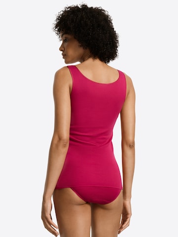 Hanro - Top ' Cotton Seamless ' em vermelho