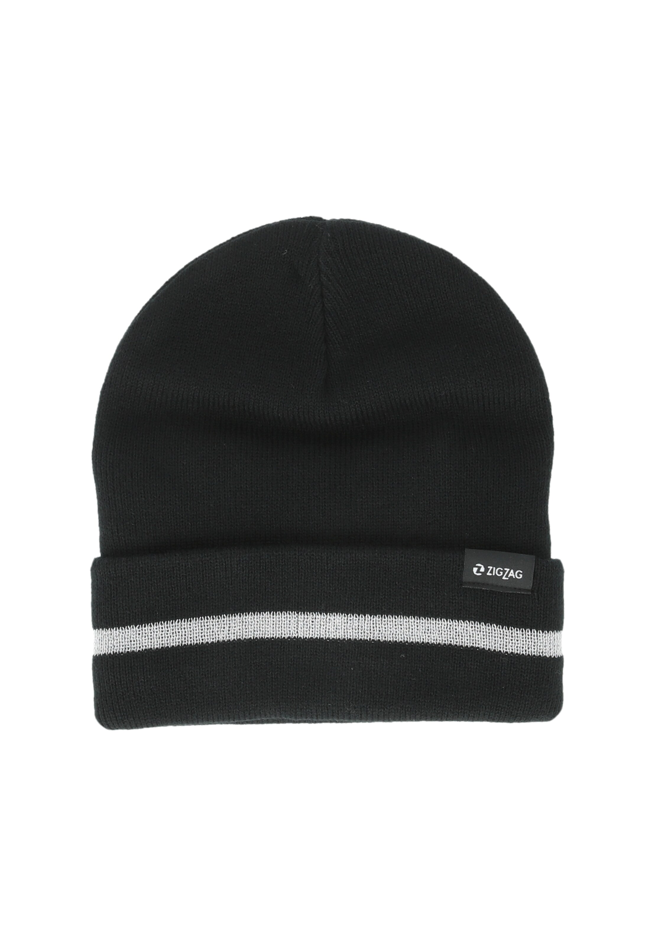 ZigZag Mütze 'Pacman' in Schwarz: Vorderseite