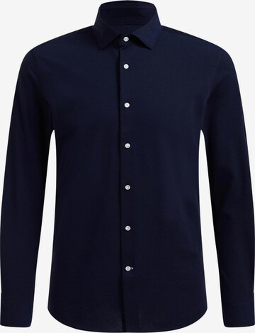 Slim fit Camicia di WE Fashion in blu: frontale