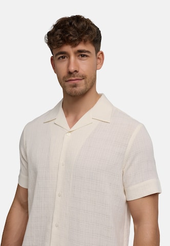 JEFF Comfort fit Overhemd 'Travis' in Beige