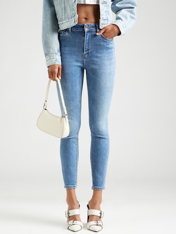 Skinny Jean 'Mila' ONLY en bleu : devant