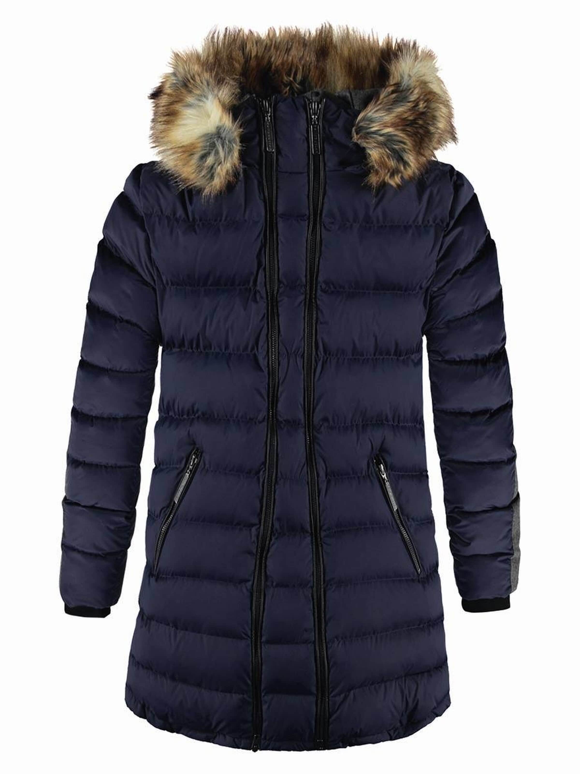 BELLYBUTTON Winter Jacket in Blue: front