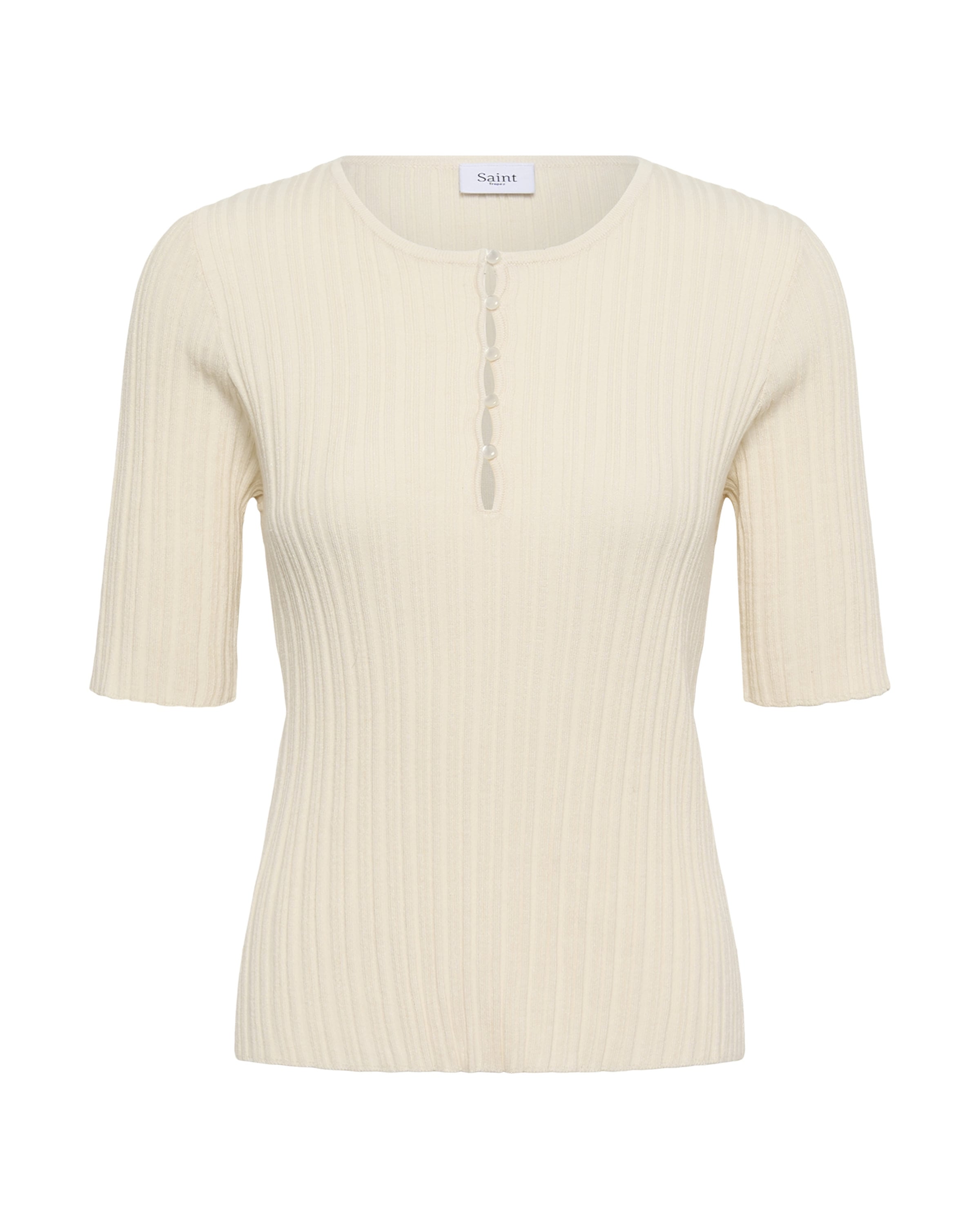 SAINT TROPEZ Pullover 'SigridaSZ' in Beige: Vorderseite