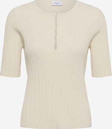SAINT TROPEZ Trui 'SigridaSZ' in Beige: voorkant